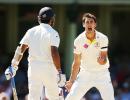 Starc's celebration gets no approval from captain Smith