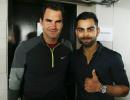 Kohli meets 'absolute legend' Federer!