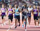 Amos tames Rudisha in 800 metres; Thompson strikes gold in 200m