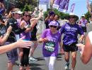 She is 92, a cancer survivor and she has now run into record books!