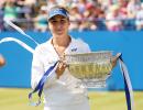 Bencic stuns Radwanska in Eastbourne to claim maiden title