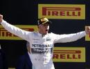 Hamilton roars to 53 point lead over Rosberg