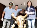 FIRST LOOK: Rohit, Ponting ring the opening bell at BSE