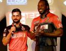 PHOTOS: Kohli, Gayle unveil RCB's jersey for IPL 9