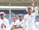 PHOTOS: Rain gives West Indies lifeline against dominant India