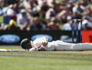 Smith earns praise after battling head knock to hit century