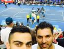 PHOTOS: Kohli, Yuvraj, Maxwell's day out at the Australian Open