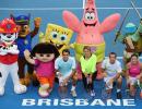 PHOTOS: Federer's day out in Brisbane