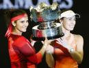 Sania-Hingis win Australian Open, complete 'Grand' hat-trick