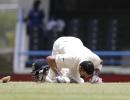 Day 2: India declare on 566/8 after Kohli double; WI 31/1