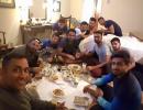 Dhoni's 'down to earth' team dinner with his young guns