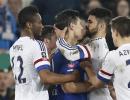 Angry Costa at centre of Chelsea storm after red card