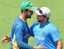 Raina-Malik camaraderie in full view during net session