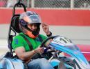 Sachin Tendulkar goes Karting in Mumbai