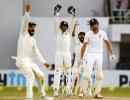 India stay on top after Cook's late dismissal