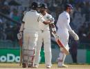 Calm Kohli, Ashwin steady shaky India on Day 2