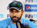 Rohit shoots down 'media claims' of him being under pressure