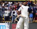 Kohli's 211 and Rahane's 188 propels India to a huge total