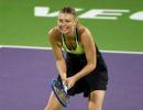 Sharapova loses on return to exhibition tennis