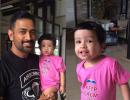 Dhoni's bonding with daughter Ziva and it's melting lots of hearts...