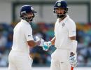 PHOTOS, Day 1: Pujara, Rahane tons put India on top in Colombo