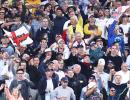 England's Barmy Army gets a bit of local help in Adelaide