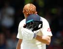 Bairstow celebrates Ashes ton with helmet head-butt