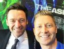 PHOTOS: Jackman visits MCG commentary box while Cook matches Gavaskar