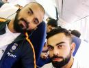 PHOTOS: Team India in selfie mode after flight delayed