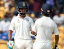 PHOTOS: Pujara, Rahane keep India afloat