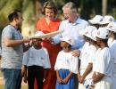 PHOTOS: Sehwag, Belgian royal couple team up for child rights