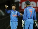 Kuldeep misses Dhoni behind the stumps