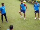 Team India cancel practice again but enjoy football