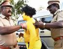 Massive anti-IPL protests; two detained for hurling slippers at Jadeja