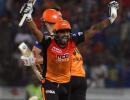 IPL PHOTOS: Sunrisers win last-ball thriller against Mumbai