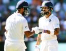 PHOTOS: Agarwal, Pujara give India upperhand on opening day