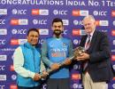 Kohli receives ICC Test Championship mace for 2nd successive year