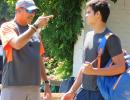 PIX: Arjun Tendulkar trains with India team, gets tips from Shastri