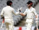 Williamson ton build New Zealand's lead on rain-hit Day 2