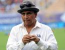 Narrow escape for Gavaskar, Manjrekar at Lucknow's new stadium