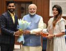 PIX: When Ravindra Jadeja met PM Modi