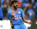 Young Khaleel learning the ropes of bowling from Bhuvneshwar