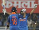 PHOTOS, 1st ODI: Kohli, Rohit pummel West Indies with centuries