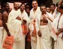 PIX: Coach Shastri, Dhawan, Umesh pray at Padmanabhaswamy Temple!