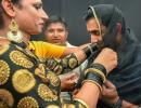 Have you seen Gautam Gambhir with bindi and dupatta?