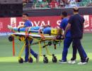 Asia Cup: Pandya stretchered off the field with injury