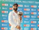 India top Test rankings for 3rd year in a row