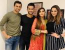 PIX: Shoaib-Sania host newly wed Ali-Arzoo