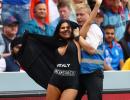 PIX: Pitch invader interrupts ICC World Cup final