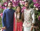 PIX: Tendulkar, Pandyas attend Akash Ambani's star-studded wedding